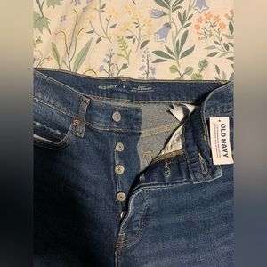 NWT Old navy extra high rise curvy sky-hi straight secret smooth pockets size 8